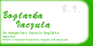 boglarka vaczula business card
